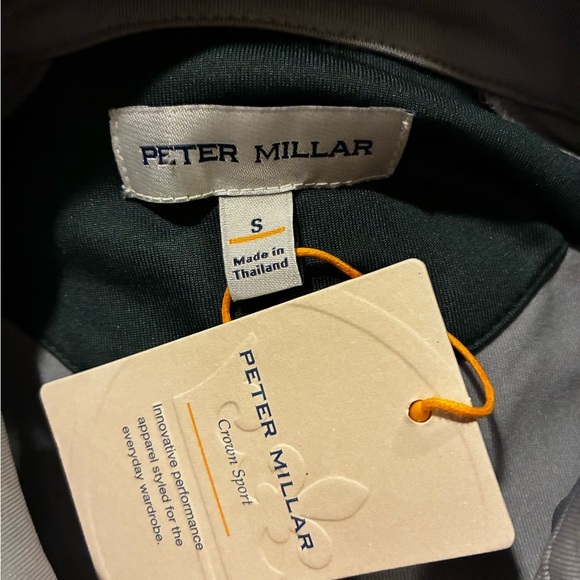 New Peter Millar Crown Sport Forge Performance Quarter Zip Pullover Golf Gray - Picture 7 of 7
